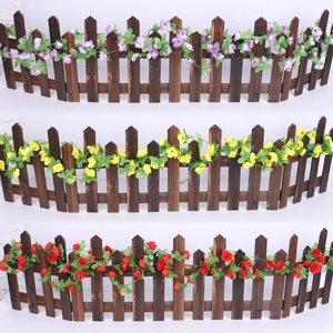 Hiasan Dinding Rotan Mawar Simulasi 42 Bunga Sakura Rotan Dekoratif Bunga Palsu Plafon Rotan Bunga Sutra Paskah - Product Image 2