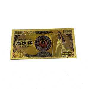 ธนบัตรชุบสีทอง24K พลาสติกรูปอนิเมะเซนต์เซียแอธีน่าของขวัญญี่ปุ่น - Product Image 4