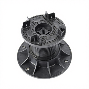 现代设计黑色聚丙烯户外基座可调节瓷砖支撑露台地块公园塑料地板配件 - Product Image 5