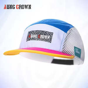 Ngoài Trời Không Thấm Nước Nhanh Chóng Khô Tùy Chỉnh Phản Quang Biểu Tượng 5 Bảng Điều Chỉnh Trại Chạy Thoáng Khí Hat Thể Thao <span class=keywords><strong>Nylon</strong></span> 5 Bảng Điều Chỉnh <span class=keywords><strong>Cap</strong></span> Lưới Trại <span class=keywords><strong>Cap</strong></span> - Product Image 1
