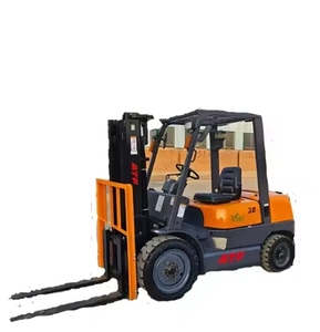 Bonne qualité d'occasion ATF 3 tonnes entièrement électrique 4 grandes roues chariot élévateur soulevant jusqu'à 3 chariots élévateurs en Offre Spéciale - Product Image 1