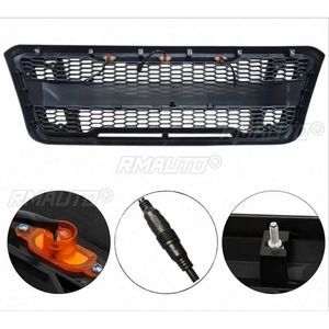 Kit carrosserie pour <span class=keywords><strong>Ford</strong></span> <span class=keywords><strong>Raptor</strong></span> F150 2004-2005, calandre LED, calandre de course, garniture décorative, calandre avant, pièce extérieure - Product Image 6