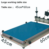 Nueva Máquina de Serigrafía Manual Meichao con Área de Impresión Máxima de 250x400 mm, Diseño de Cama Plana para Impresión en Textiles, Papel y Tubos