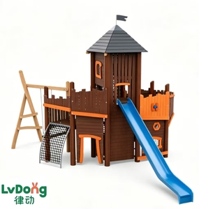 Série de jeux en bois d'extérieur, installations en bois pour espaces de loisirs publics, bois écologique de haute qualité à faible coût d'investissement - Product Image 4