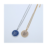 Pendentif collier à mémoire d'image personnalisé Gravure au laser flans ronds Accessoire-Cadeaux fantaisie