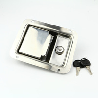 Poignée de verrouillage à palette pour boîte à outils de véhicule, camion, pièces de carrosserie, poignée de verrouillage en acier pour porte, poignée de verrouillage de capote
