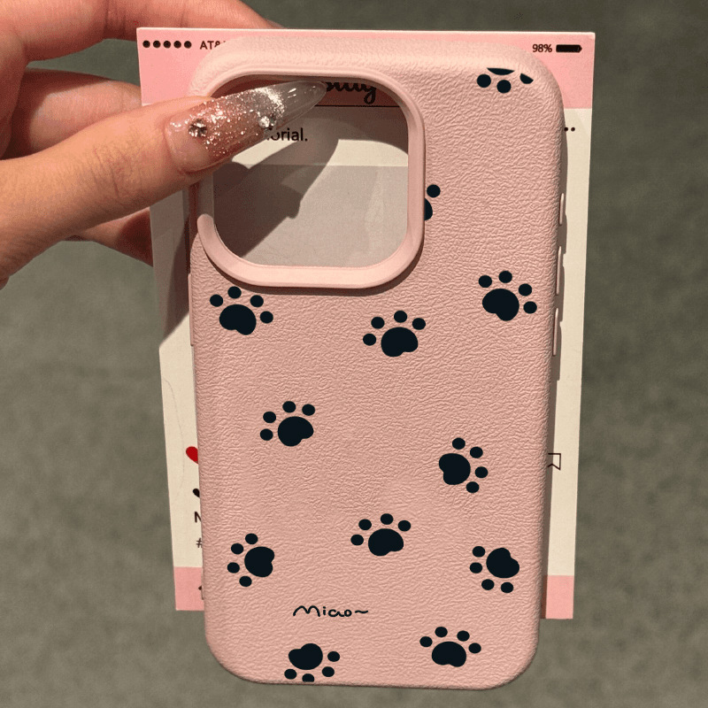 Full-screen Cat Paws [Pink Lychee Pattern]