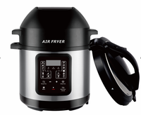 Autocuiseur électrique 2 en 1 d'une capacité de 6l avec friteuse à air
