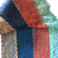 Dentelle élastique en nylon et élasthanne Jinammonia de 5 cm, motif floral ondulé, pour sous-vêtements, chaussettes, vêtements pour femmes et enfants, accessoires