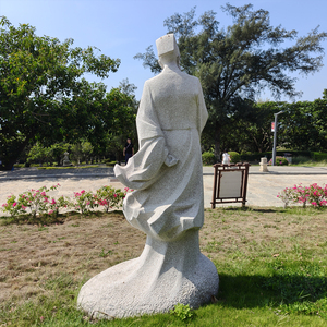 Escultura de Piedra Tallada de Diseño Personalizado, Antigua Figura de Hombre <span class=keywords><strong>Chino</strong></span>, Decoración de Jardín, Estatua de Personajes para Exteriores en Venta - Product Image 6