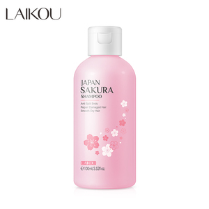LAIKOU Japon Sakura Shampooing Nettoyant Lissant Anti-Fourches pour Cheveux Secs 100ml - Product Image 1
