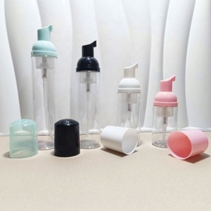 Glossy Surface Foam <b>Dispenser</b> <b>Bottle</b> 30ml 50ml PET Face Cleanser Liquid Foaming Mousse <b>Pump</b> <b>Bottle</b> White 60ml Cleanser <b>Bottle</b> - Product Image 6