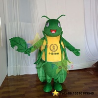 Costume de mascotte de grillon vert personnalisé Funtoys, insecte, mantisse, déguisement, cosplay, dessin animé, carnaval pour adulte