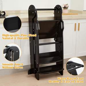 <span class=keywords><strong>Mini</strong></span> chef enfants <span class=keywords><strong>escabeau</strong></span> pliant échelle tabouret de pied tour d'apprentissage - Product Image 2