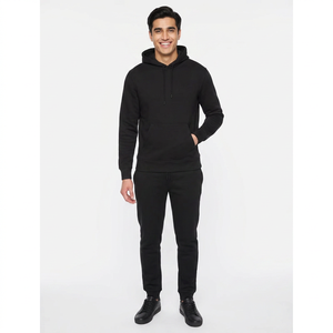 Ensemble sweat à capuche et pantalon de survêtement 2-en-1 unisexe en molleton imprimé 100 % coton Finer Threads avec impression numérique pour l'hiver - Product Image 1