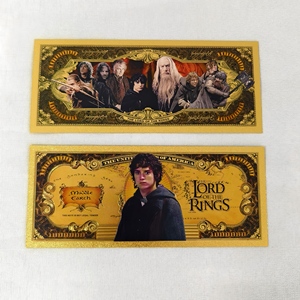 Il Signore degli Anelli 2026 Banconote Commemorative in Lamina d'Oro 12 Pezzi Personaggi <span class=keywords><strong>della</strong></span> <span class=keywords><strong>Terra</strong></span> <span class=keywords><strong>di</strong></span> <span class=keywords><strong>Mezzo</strong></span> Regalo Originale per Appassionati <span class=keywords><strong>di</strong></span> Cinema - Product Image 2