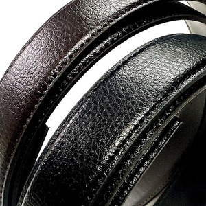 Sangle de ceinture en cuir de vachette véritable d'origine coréenne 33 mm x 130 cm pour boucle à cliquet sans boucle, logo OEM personnalisé - Product Image 5