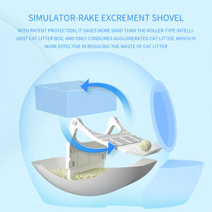 Großhandels preis <span class=keywords><strong>High</strong></span> <span class=keywords><strong>Tech</strong></span> Wifi Automatische intelligente elektrische Katzen toilette DC12V Große intelligente Selbst reinigung - Product Image 5