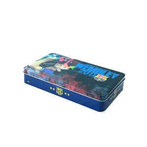 Caja de hojalata de metal personalizada con diseño del <span class=keywords><strong>FC</strong></span> <span class=keywords><strong>Barcelona</strong></span> para recuerdos o regalos - Product Image 3