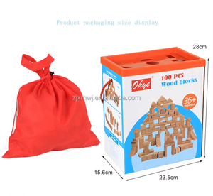 Classic 100 Pcs Beech Wood Log Stacking Building Blocks Toy Baby Montessori Juguetes Early Educational Toys for Kids Boys Girls - Product Image 6