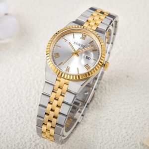 Relógio de Luxo Personalizado em Aço Inoxidável com Movimento Japonês 316L e Diâmetro Pequeno, com Índices em Números Romanos - Product Image 3