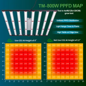 Dimmerabile pieghevole a spettro completo idroponica Indoor orticoltura 600W 800W 1000W LED coltiva la luce per pianta da interno