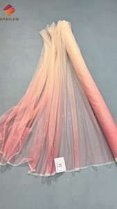 그라디언트 얇은 명주 그물 메탈릭 파우더 반짝이 스팽글 레이스 원단 아기 소녀 투투 드레스 원단 옹 브르 스파클 패브릭 신부 결혼식 - Product Image 2