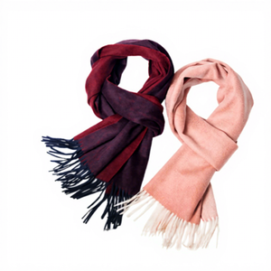 Cashmere <b>Scarf</b> 100% Cashmere Long for <b>Women</b> Solid Color Pattern Winter Reversible Double Sided Warm Soft Lightweight Gift - Product Image 2