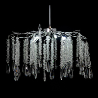 Prix d'usine, lustre de luxe léger pour restaurant, chambre à coucher, salon, lustre en cristal à branches