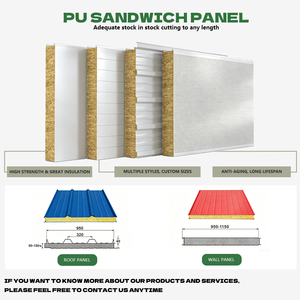 Pannello Divisorio in Lana di Roccia Ignifugo Economico per Pareti di Camere Bianche, <span class=keywords><strong>Pannelli</strong></span> Sandwich Isolati - Product Image 4