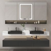 Meuble de salle de bain américain de haute qualité CBMmart, lavabo avec meuble, meuble de salle de bain moderne