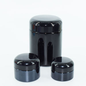 Pot en verre UV noir et ultraviolet 50 ml, pots hermétiques pour herbes 30 g, pots cosmétiques anti-odeur 100 g, emballage pour crème - Product Image 2