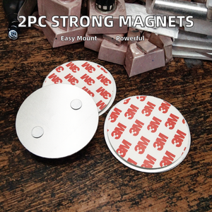 Aimants néodyme puissants pour usage industriel, fixation/montage magnétique permanent, lot de 2 pièces, pour détecteur de fumée et découpe - Product Image 2