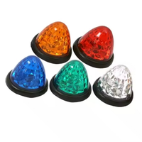 Feu de gabarit LED multicolore rond à dôme 12V 24V pour camion, remorque, bus – Pièces de rechange pour le marché secondaire