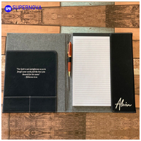 Portefeuilles et carnets A4 vierges en similicuir gravables au laser avec bloc-notes rechargeable pour gravure laser, logo personnalisé en usine