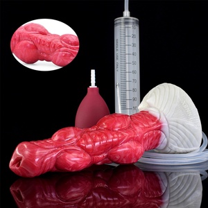 NNSX Wolf <b>Dildo</b> Knot Sex Animal Penis with Suction Cup for Women Animal Spiral Pattern Flexible Silicone Masturbator Sex Shop - Product Image 1