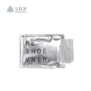 dotted non woven sneaker wipes shoe cleaning wet wipes individually pack 10pcs each box oem odm dirt cleaning