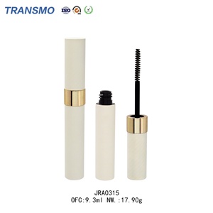 Botella de Rímel Transparente de 10 ml, Tubo de Rímel Vacío Blanco, Tubo de Delineador Dorado, Botellas de Delineador a Prueba de Agua - Product Image 1