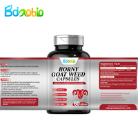 Extrait de Horny Goat Weed de qualité alimentaire avec vitamines, marque privée OEM, 60 capsules/flacon, capsules d'extrait de Horny Goat Weed