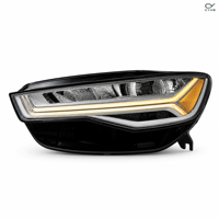Kit de phares avant à LED Matrix Lens DRL 55W 12V haute performance pour Audi A6 2012-2018