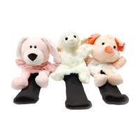 Couvre-têtes de clubs de golf créatifs et mignons en forme d'animaux de dessin animé, multi-styles, cadeaux idéaux pour les amateurs de golf, couvre-têtes de golf en peluche