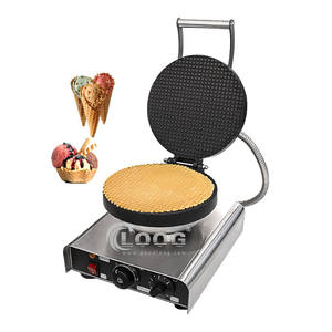 Eléctrica pequeña jarabe de maíz de precio de fábrica comercial Stroopwafel aperitivo equipo helado cono de oblea que hace la máquina - Product Image 6