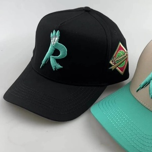 High Quality Sporty 6 Panel <b>Waterproof</b> Cotton 3D Embroidery Fruit Design Custom Fitted Frame Metal Buckle Snapback Baseball <b>Cap</b> - Product Image 2