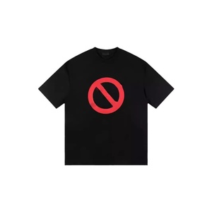 Paris <span class=keywords><strong>B</strong></span> 2024 Primavera Verano nueva camiseta de manga corta 100% algodón tejido Anti-Pilling ajuste suelto serigrafí<span class=keywords><strong>a</strong></span> Hip Hop - Product Image 2
