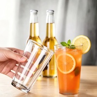 Verre à bière transparent multi-usage, gobelet réutilisable pour bière, boissons, eau, camping