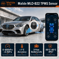 Système de surveillance de la pression des pneus intelligent pour voiture, appairage automatique, application Android/iOS, 4 capteurs Bluetooth, installation sans outil, certifié CE/FCC pour SUV et fourgonnettes