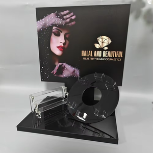 Tùy chỉnh tinh tế <span class=keywords><strong>Acrylic</strong></span> màu đen nước hoa son môi hiển thị đứng Salon truy cập mỹ phẩm sang trọng hiển thị - Product Image 1