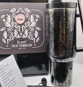 Conception d'Halloween pour <span class=keywords><strong>Stan</strong></span> Cup H2.0 Meilleure vente Logo personnalisé Grande marque Tasse 40oz avec poignée paille Thermos 40oz Tasse pour l'extérieur Gobelet - Product Image 3