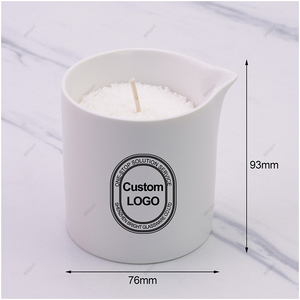 Hot-seller di lusso massaggio fai da te profumo candela decorazione <span class=keywords><strong>per</strong></span> la casa di natale <span class=keywords><strong>vasetti</strong></span> <span class=keywords><strong>in</strong></span> <span class=keywords><strong>ceramica</strong></span> con beccuccio e coperchio e scatole di imballaggio - Product Image 4