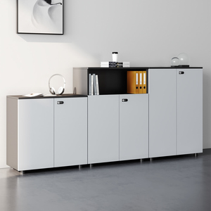 Meuble de classement moderne de luxe en MDF avec mécanisme de verrouillage, rangement classique en bois de caoutchouc pour livres, idéal pour les applications scolaires - Product Image 5